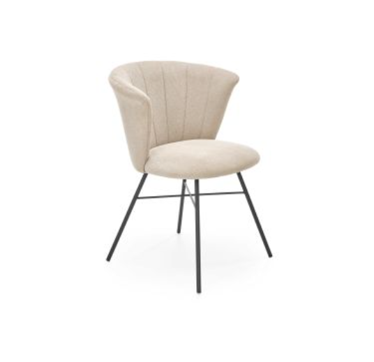 
<span>Kubełkowe beżowe krzesło tapicerowane do biura i jadalni - halmar - k459 beżowe/stelaż czarny</span>
